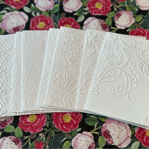 Other - Spring Bouquet Embossed Cards